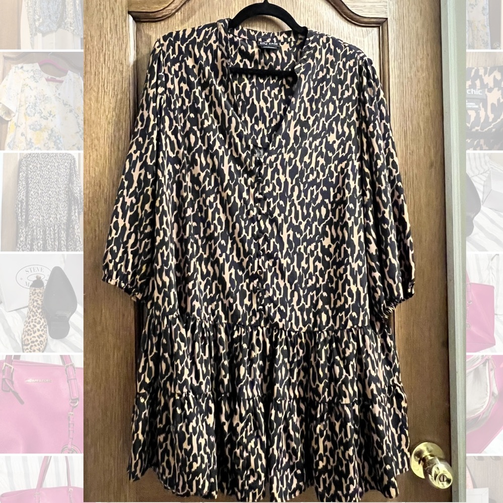 Geometric Animal Print Tunic
CITY CHIC